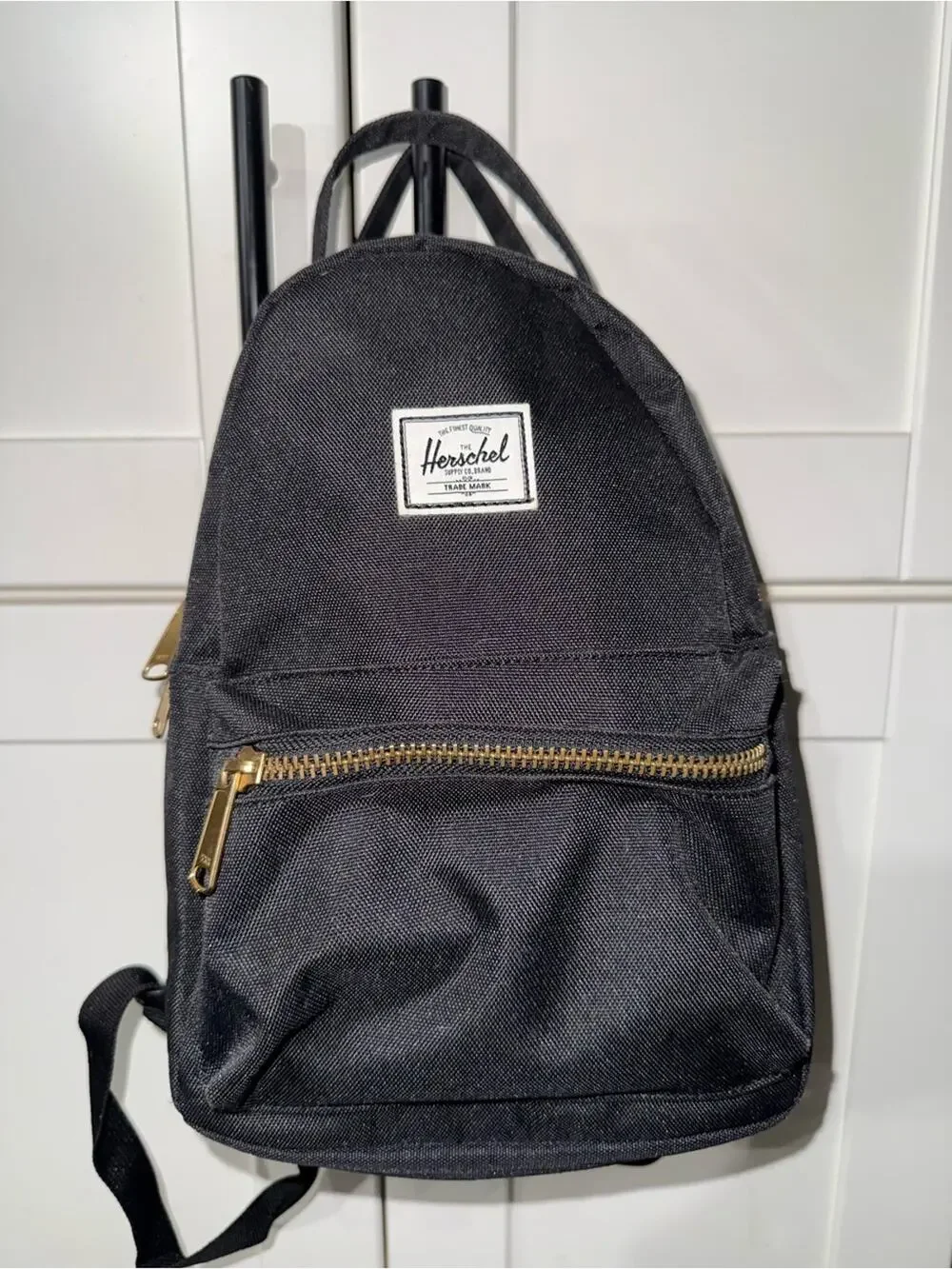 UEC HERSCHEL NOVA MINI BACKPACK Black Mini Backpack with Gold Hardware PERFECT
